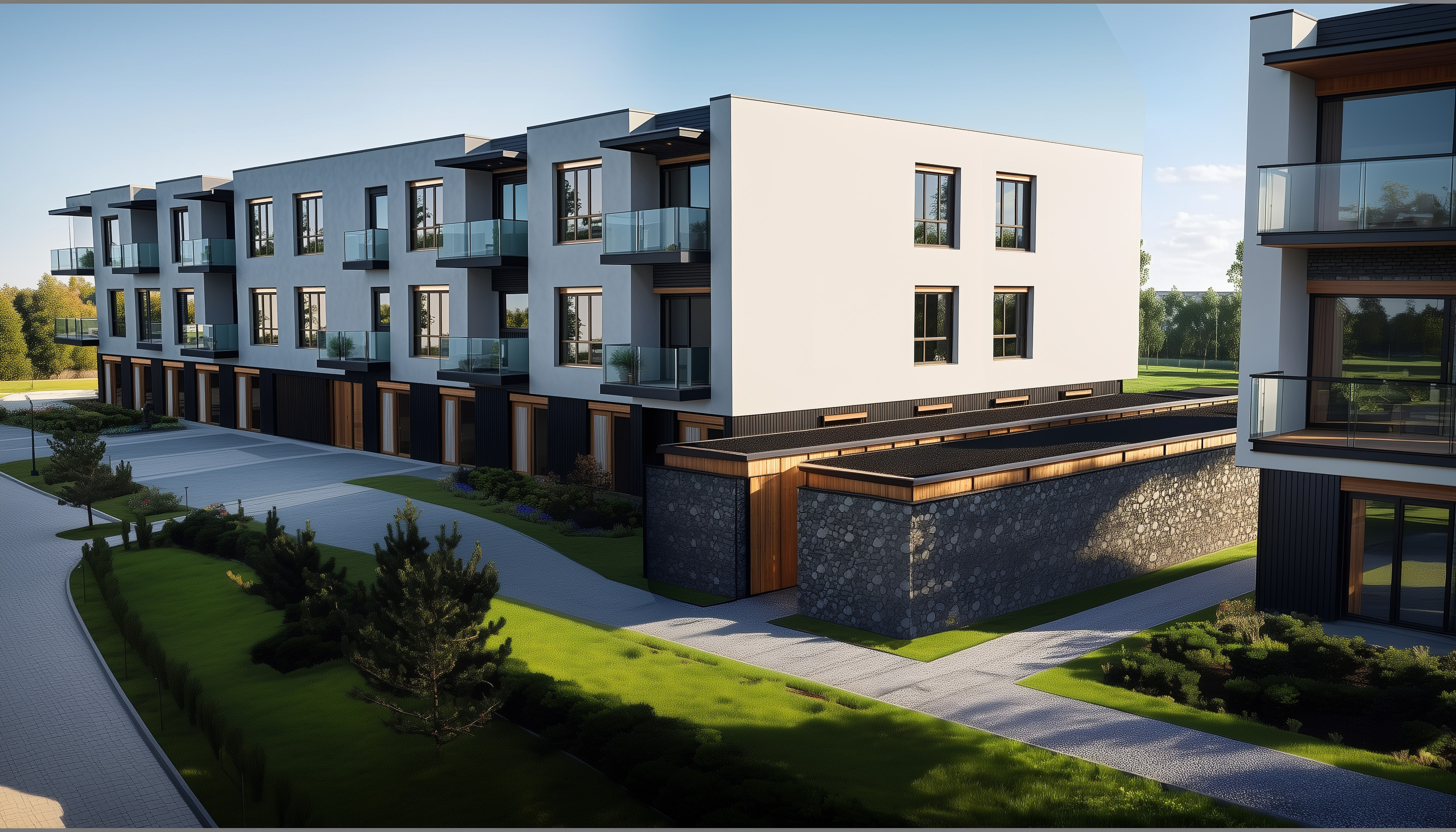 Fotorealistyczna wizualizacja inwestycji w Strzałkowie numer 2